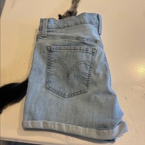 Levi's Light Blue Jean Shorts